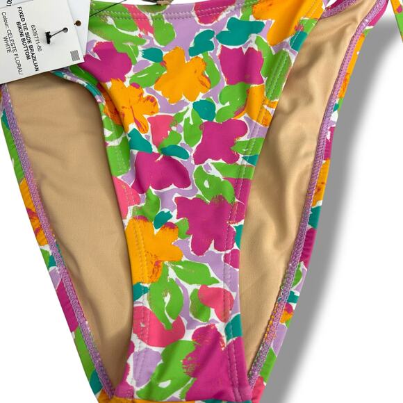 NEW Mix & Match Bikini Set Medium Salt & Cove / Cotton On Purple Floral Cheeky - Picture 8 of 12